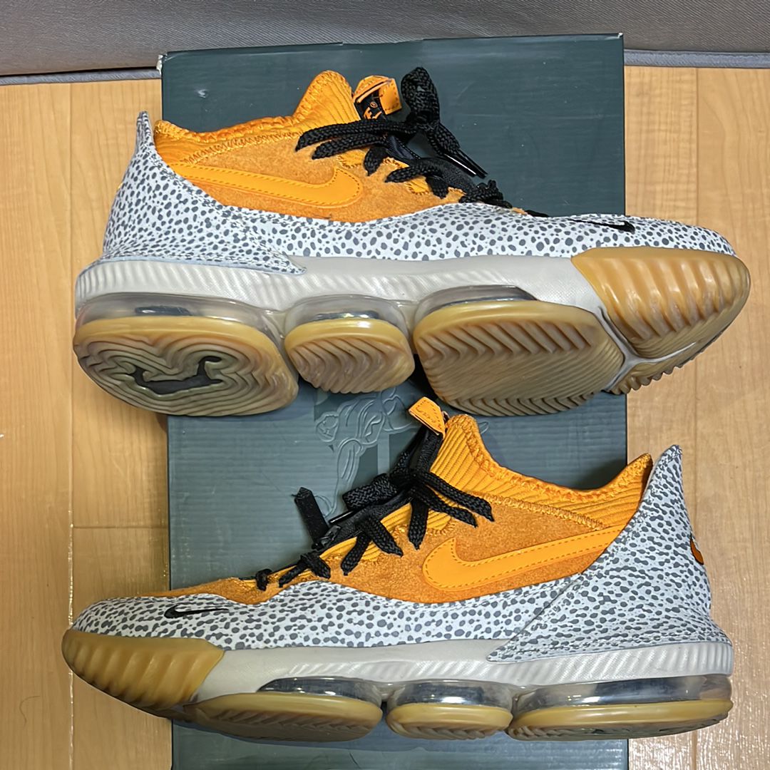 atmos × Nike LeBron 16 Low "Safari" (CD9471-800/CI3358-800)