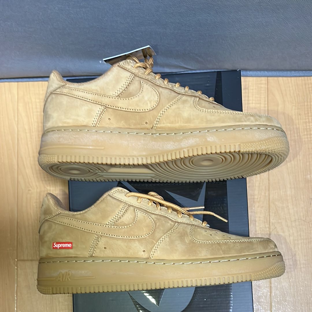 Supreme × Nike Air Force 1 Low "Flax/Wheat"