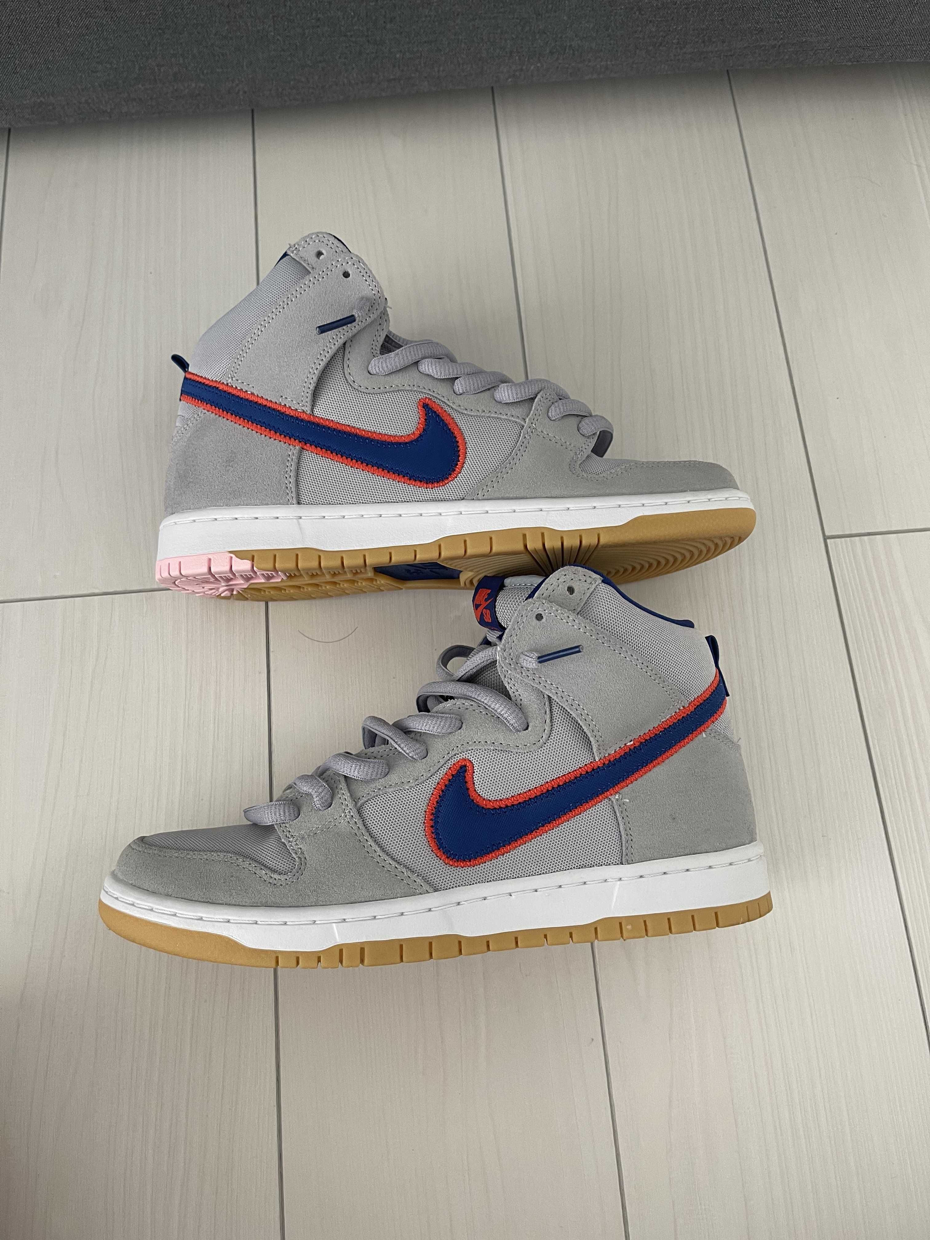 Nike SB Dunk High "Rush Blue and Team Orange/New York Mets"