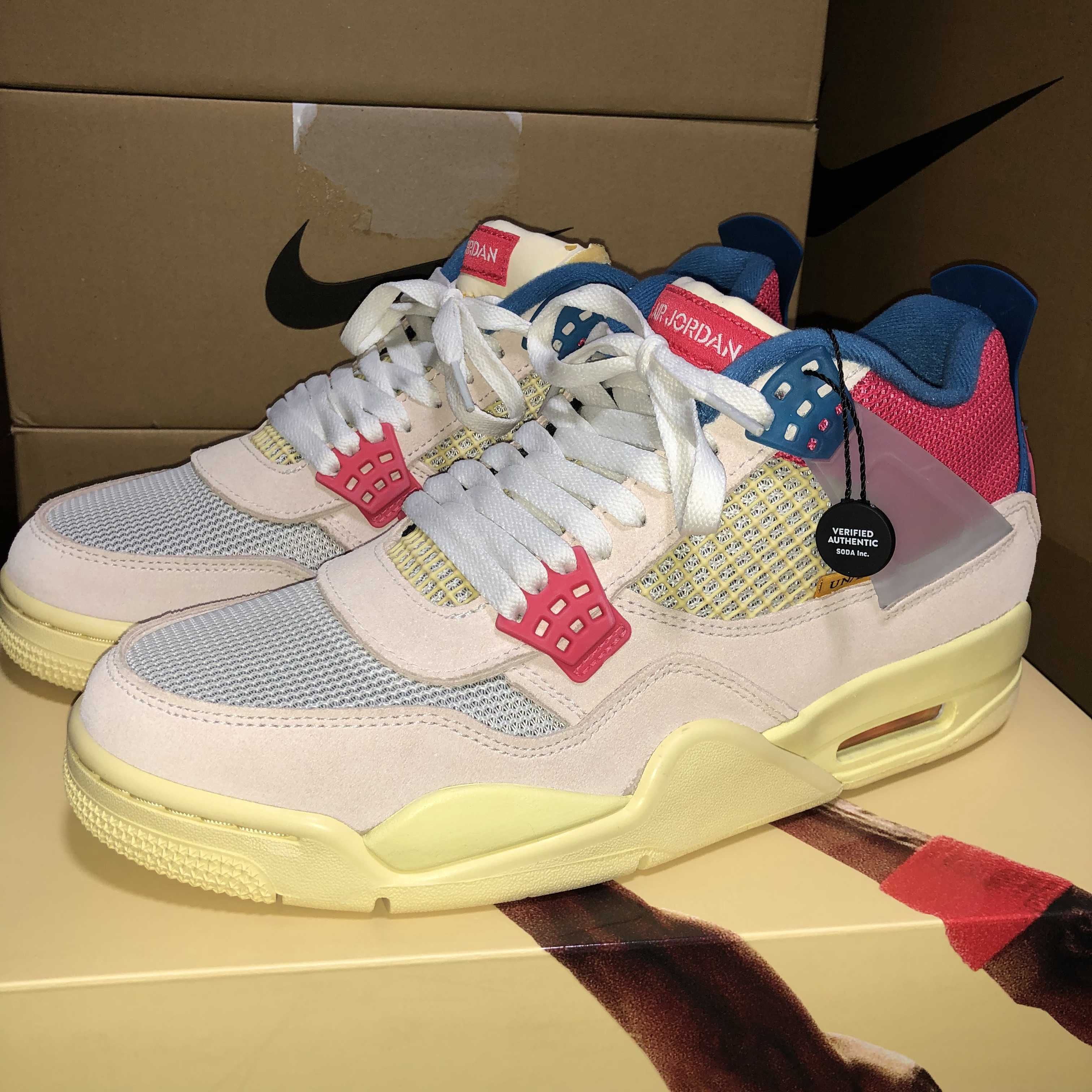 UNION × Nike Air Jordan 4 SP "Guava Ice/Light Fusion Red"