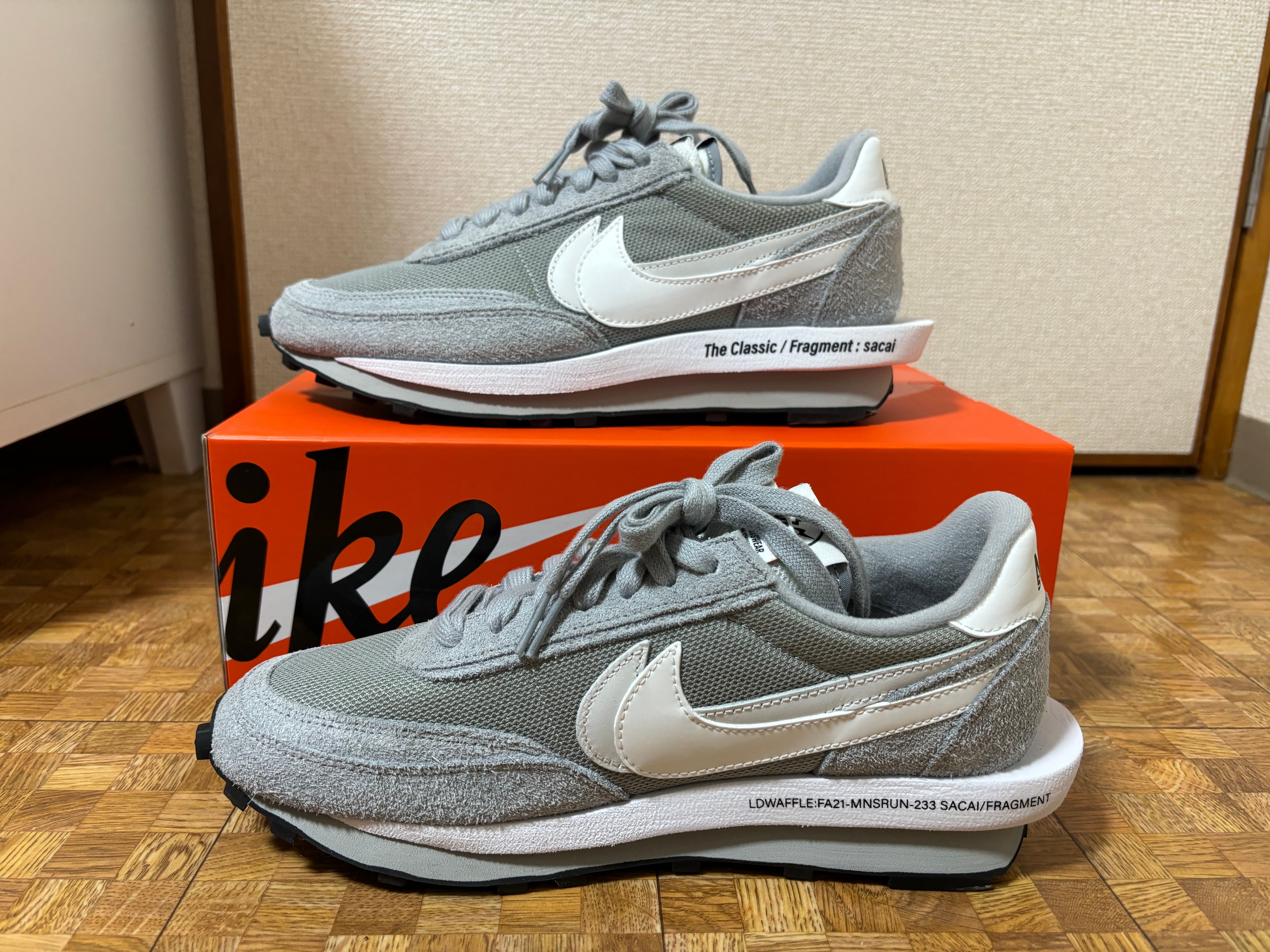 Fragment × sacai × Nike LD Waffle "Light Smoke Grey"