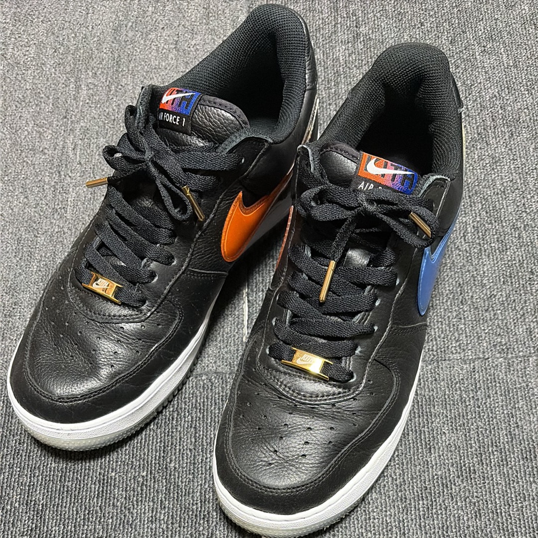 KITH × Nike Air Force 1 Low New York Knicks "Black/Brilliant Orange/Rush/Brilliant White"