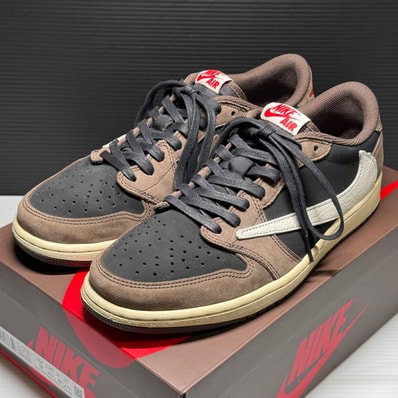 Travis Scott × Nike Air Jordan 1 Low OG SP-T "Black/Dark Mocha"