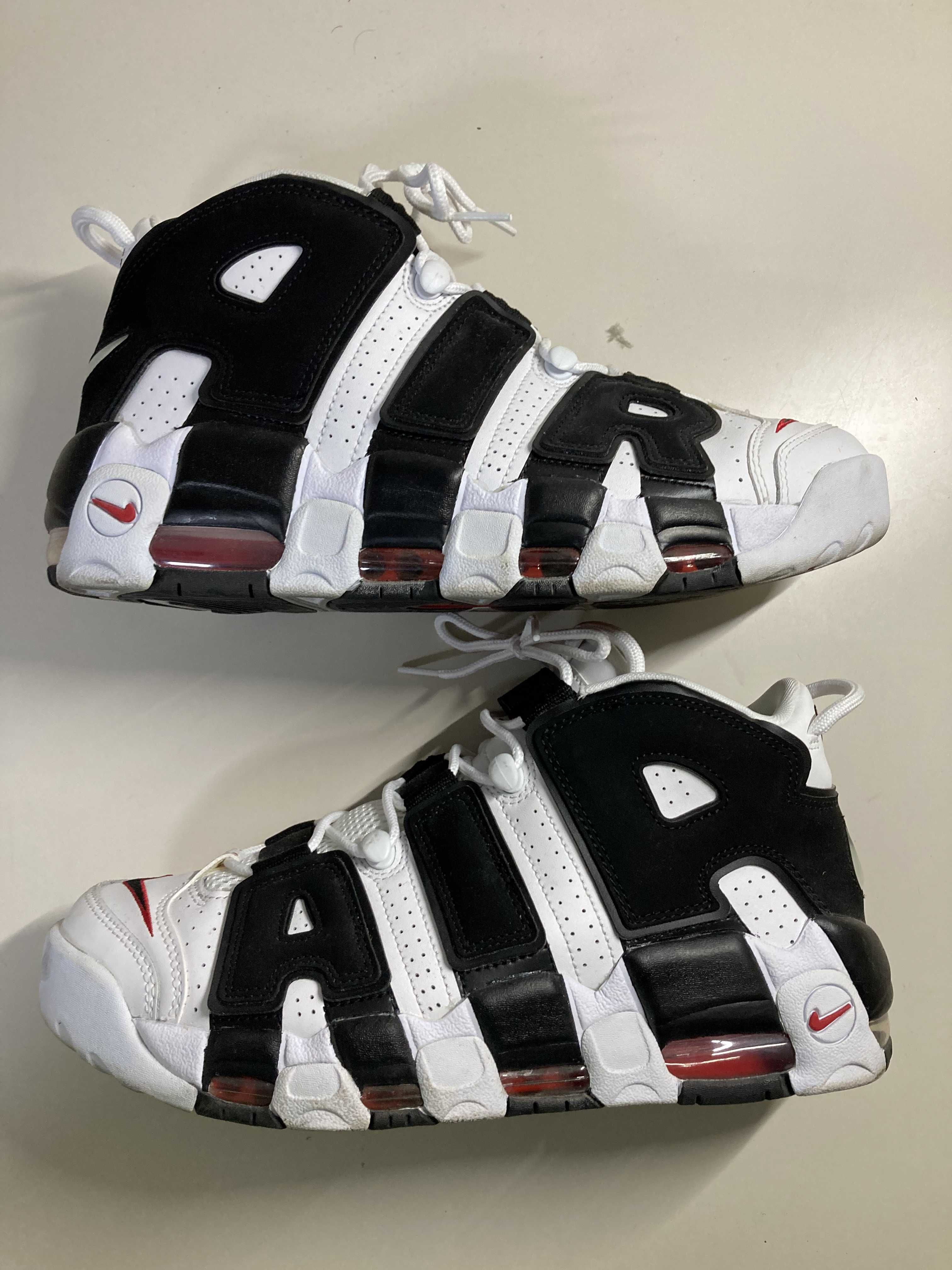 NIKE AIR MORE UPTEMPO "WHITE/BLACK/UNIVERSITY RED"(2020)