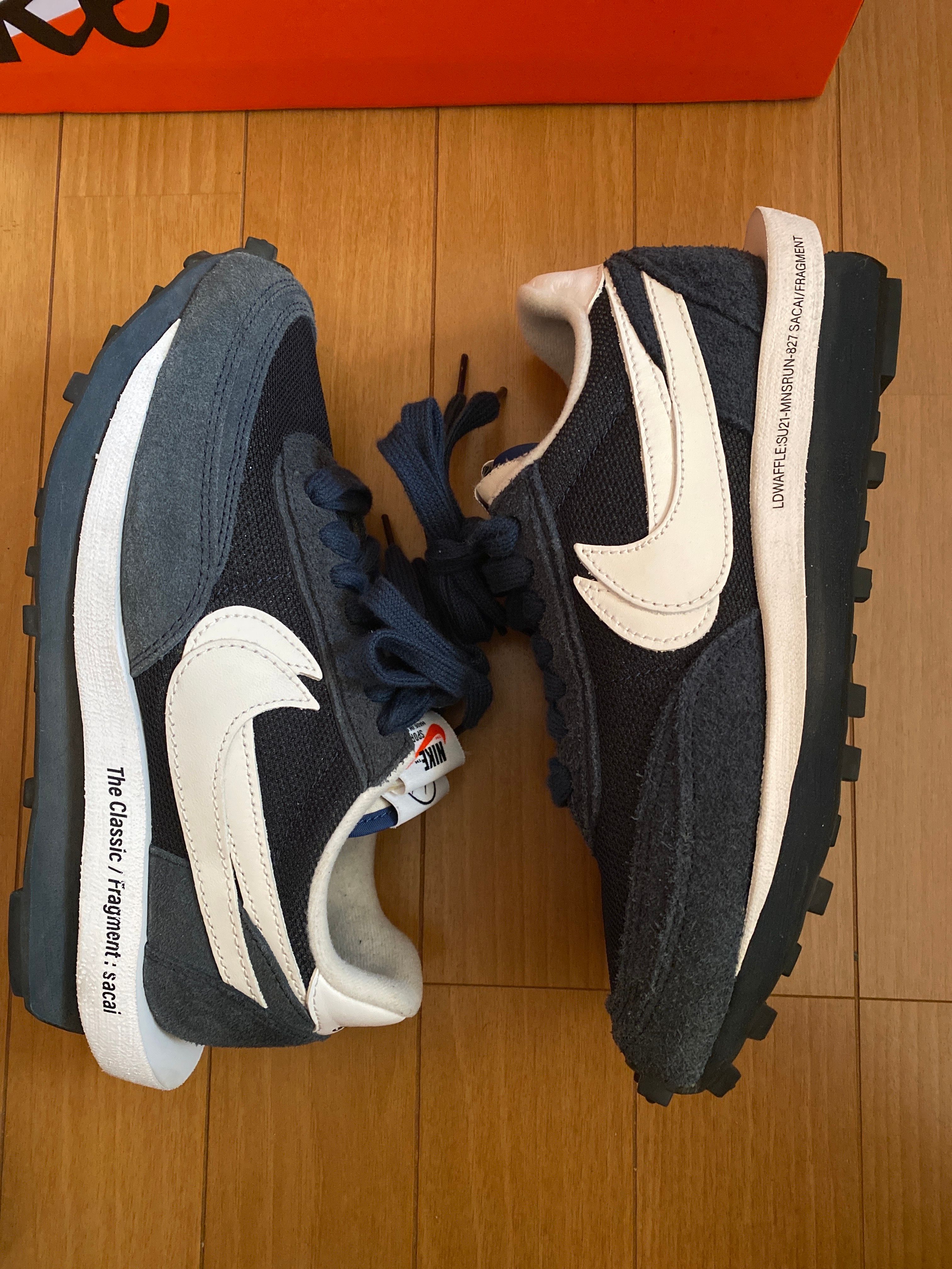 Fragment × sacai × Nike LD Waffle "Blackended Blue"