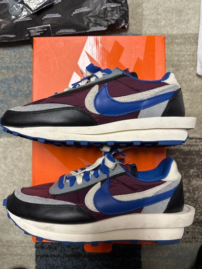 UNDERCOVER × sacai × Nike LD Waffle "Night Maroon/Pale Ivory-Ground Grey-Team Royal"
