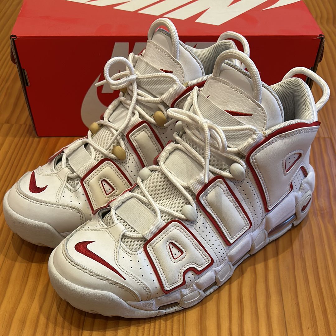 NIKE AIR MORE UPTEMPO "WHITE/VARSITY RED" (2021)