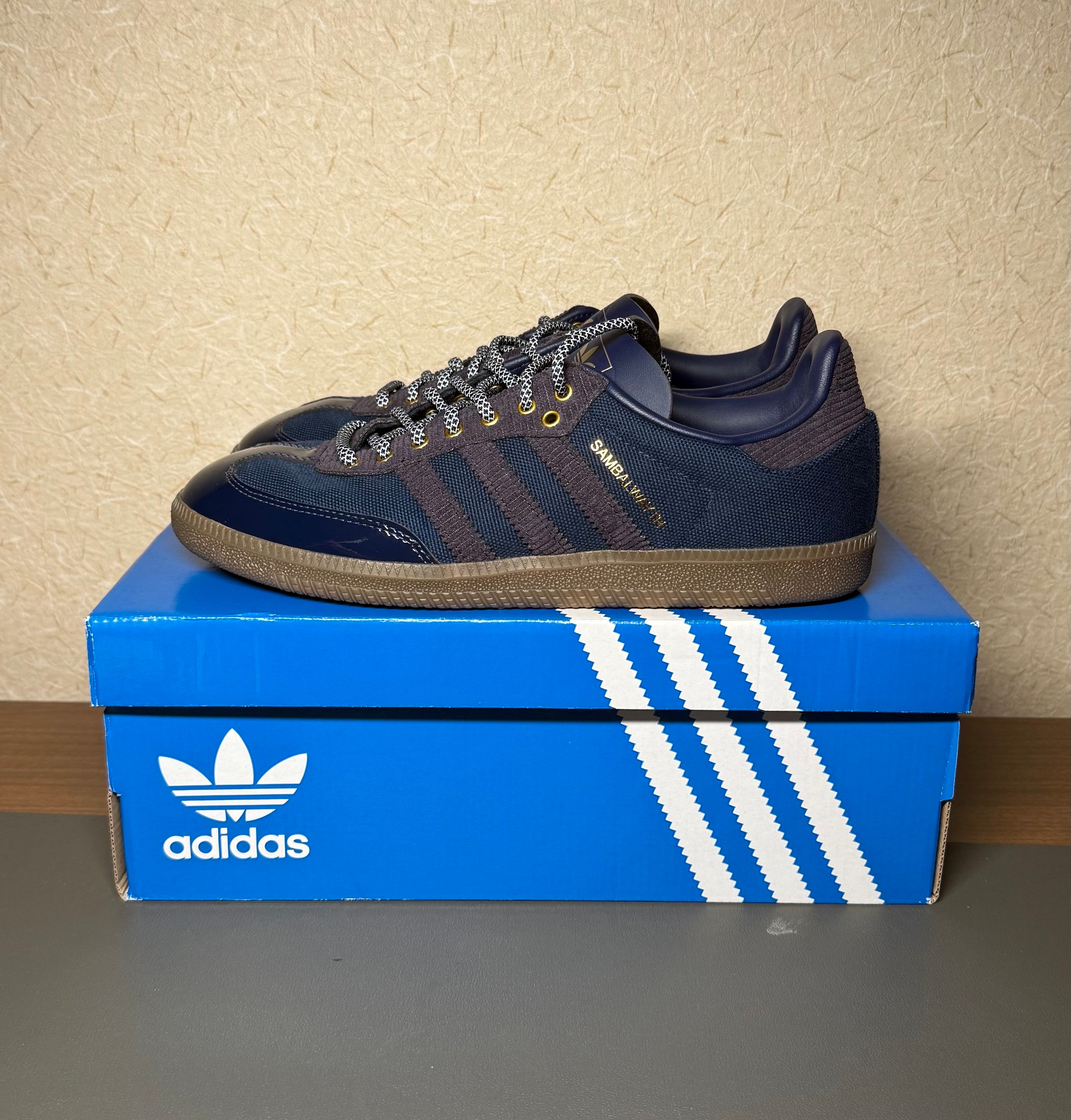 Alwayth × adidas Samba OG "College Navy/Aurora Black/Matte Gold"