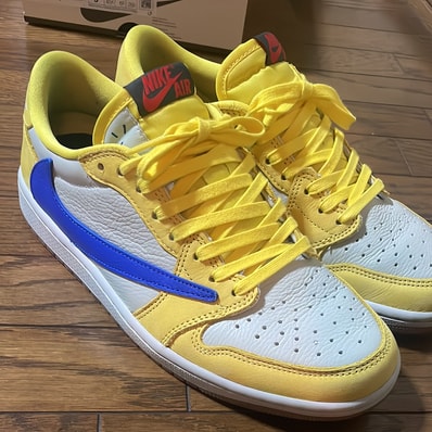 Travis Scott × Nike Women's Air Jordan 1 Retro Low OG "Canary"