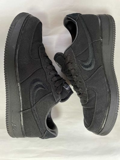 Stussy × Nike Air Force 1 Low "Triple Black"