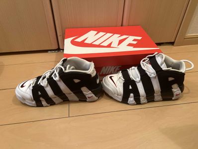NIKE AIR MORE UPTEMPO "WHITE/BLACK/UNIVERSITY RED"(2020)