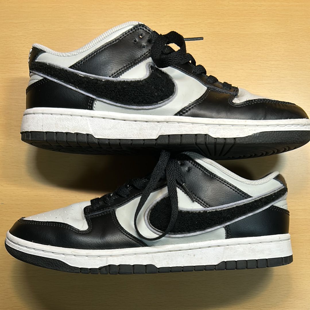 Nike Dunk Low Retro Chenille Swoosh "Black Grey"