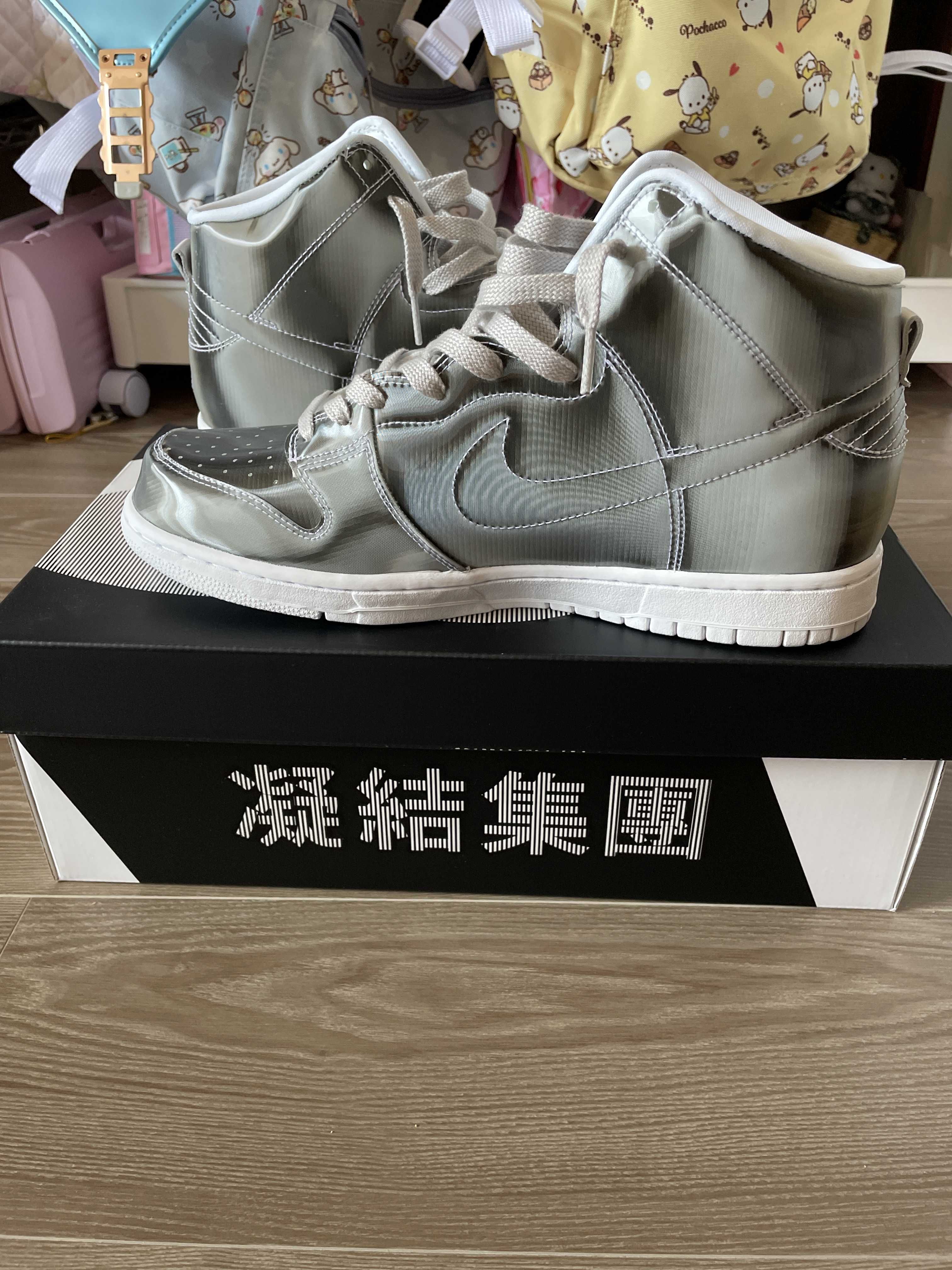 CLOT × Nike Dunk High "Silver/Flux"