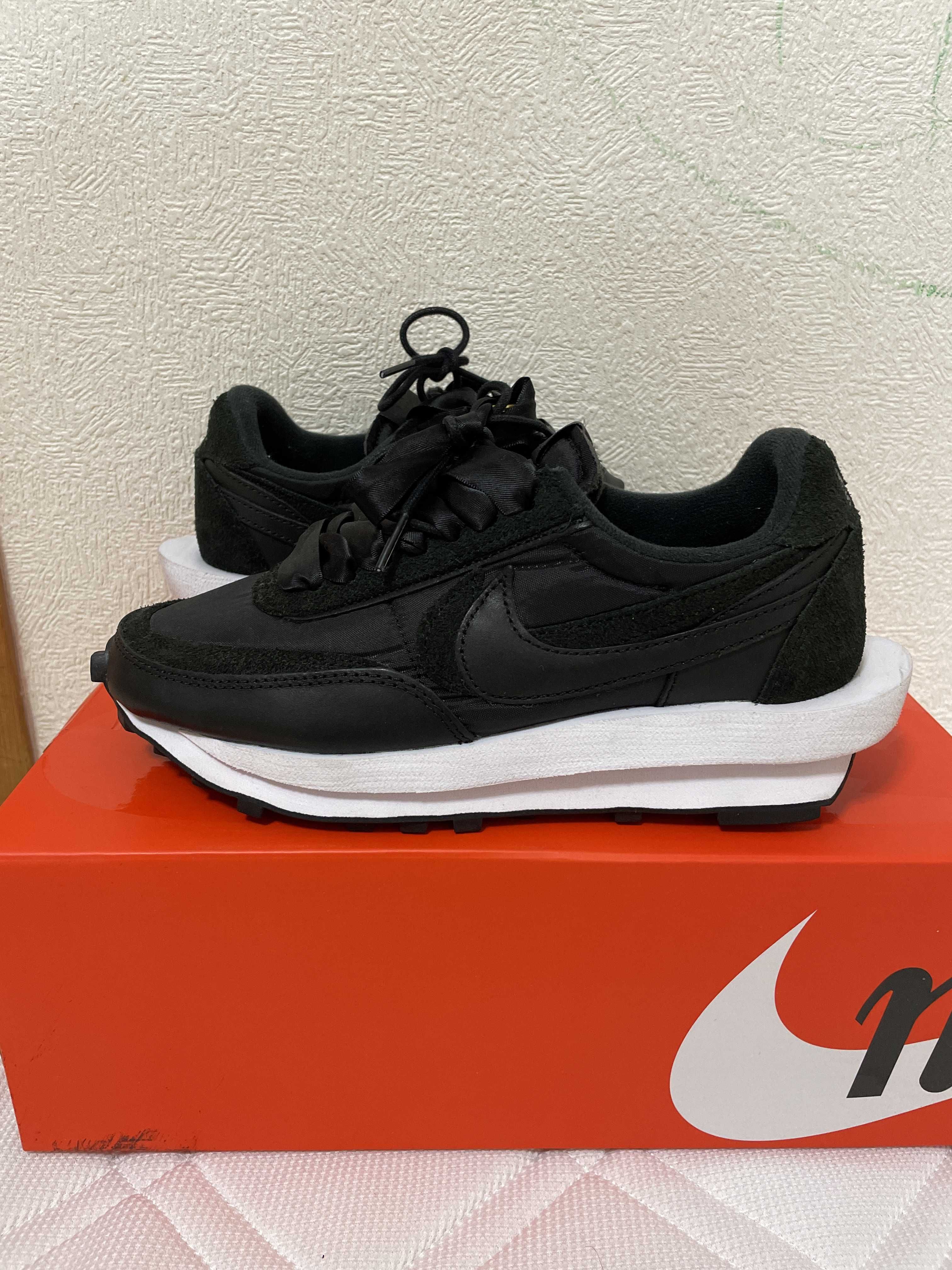 sacai × Nike LDV Waffle "Triple Black"