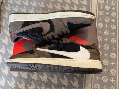 Travis Scott × Nike Air Jordan 1 Low OG SP-T "Black/Dark Mocha"