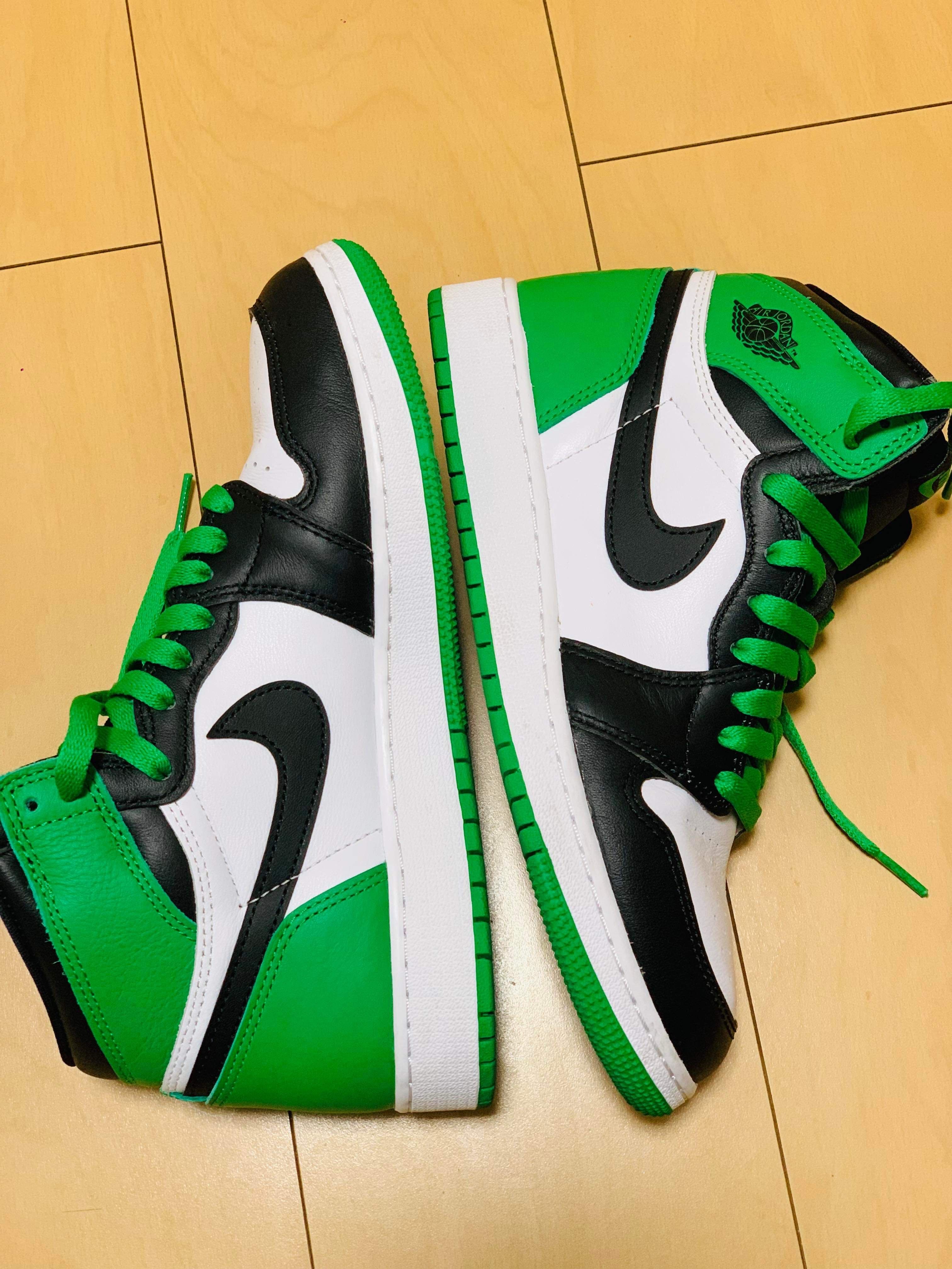 Nike GS Air Jordan 1 Retro High OG "Celtics/Black and Lucky Green" (2023)