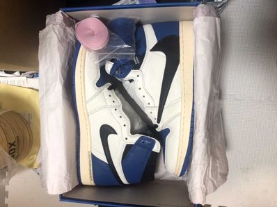 Travis Scott × fragment design × Nike Air Jordan 1 Retro High OG SP "Military Blue"