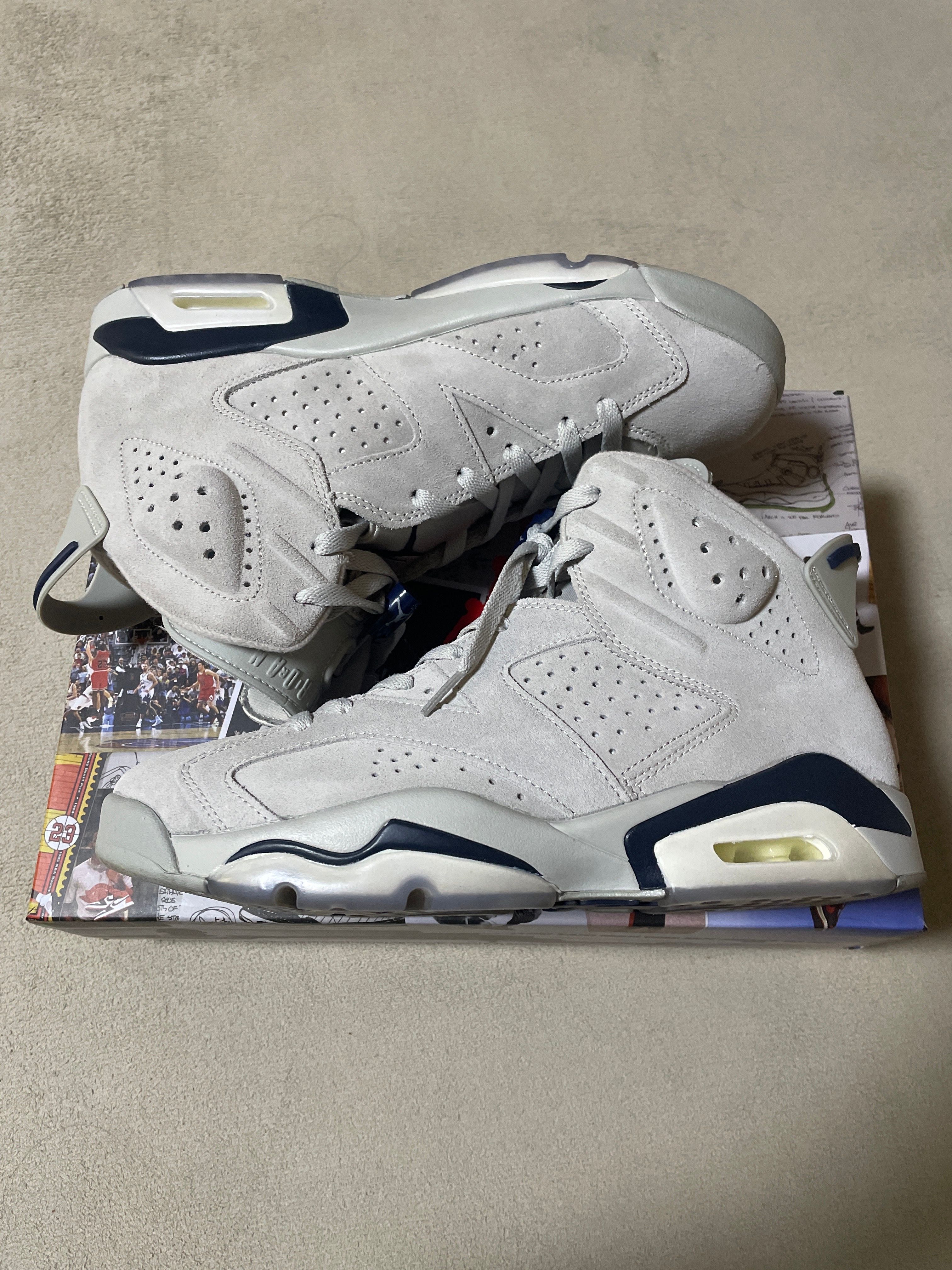 Nike Air Jordan 6 "Magnet and College Navy"