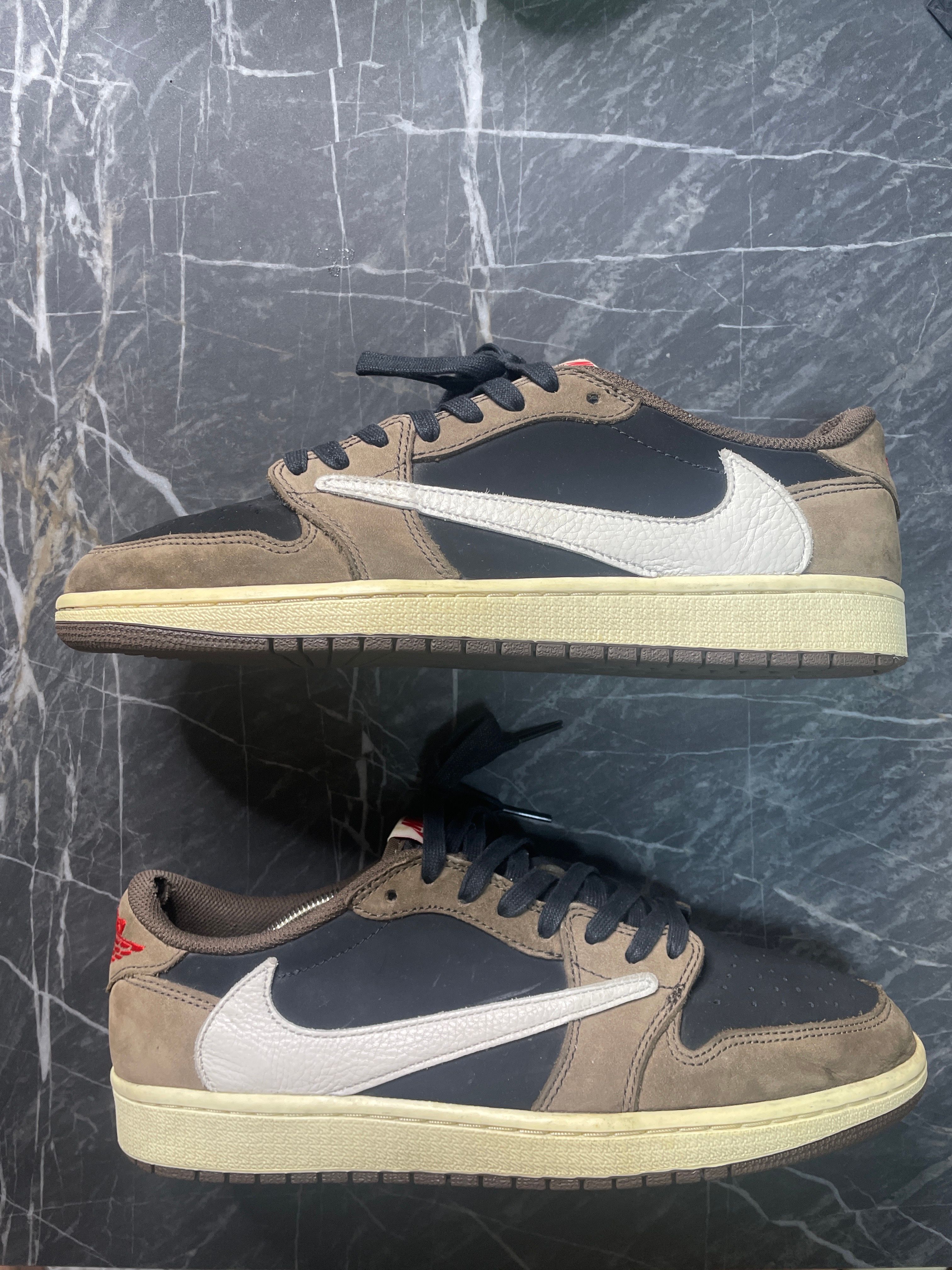 Travis Scott × Nike Air Jordan 1 Low OG SP-T "Black/Dark Mocha"