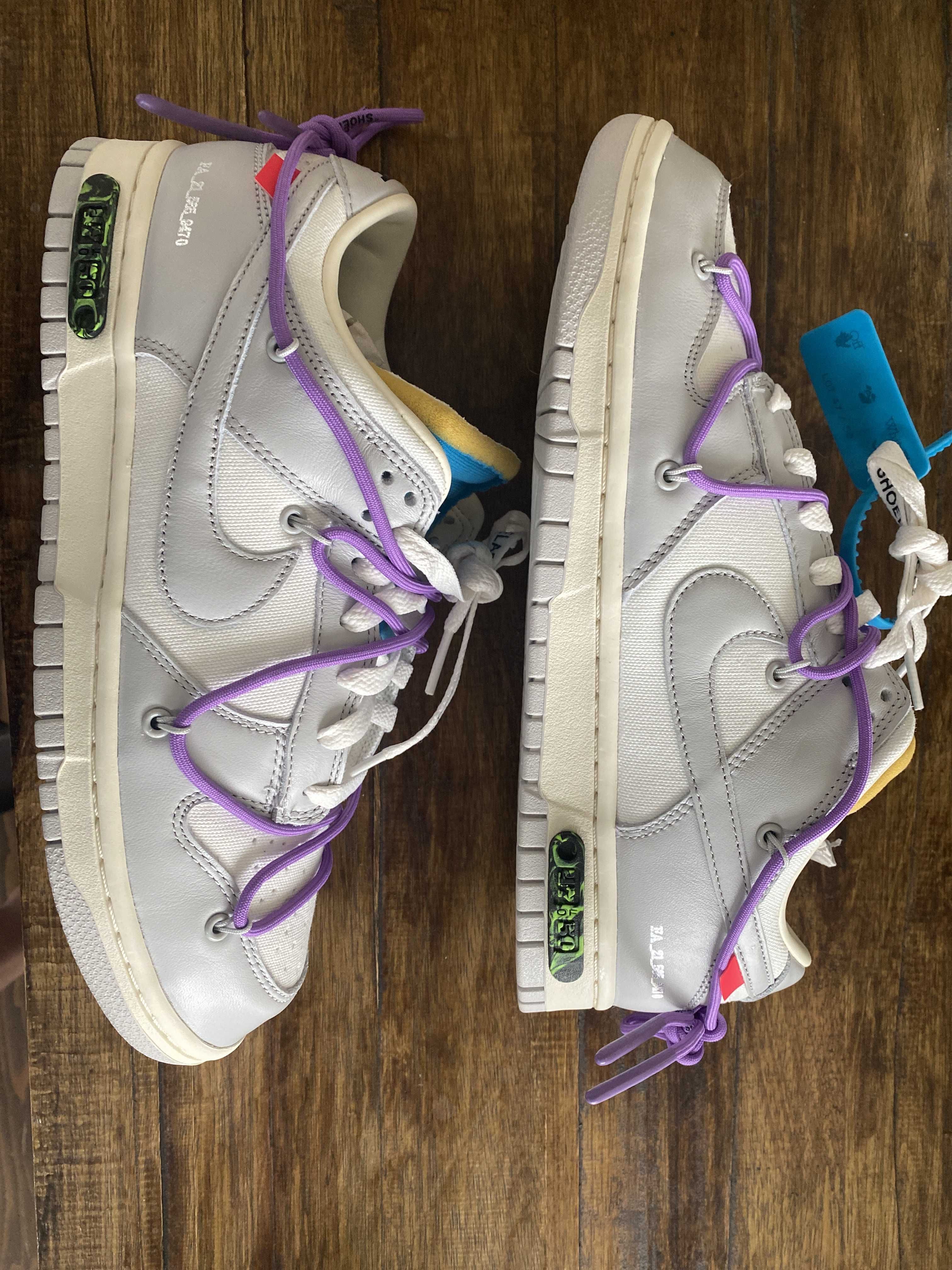 Off-White × Nike Dunk Low "Sail/Neutral Gray"