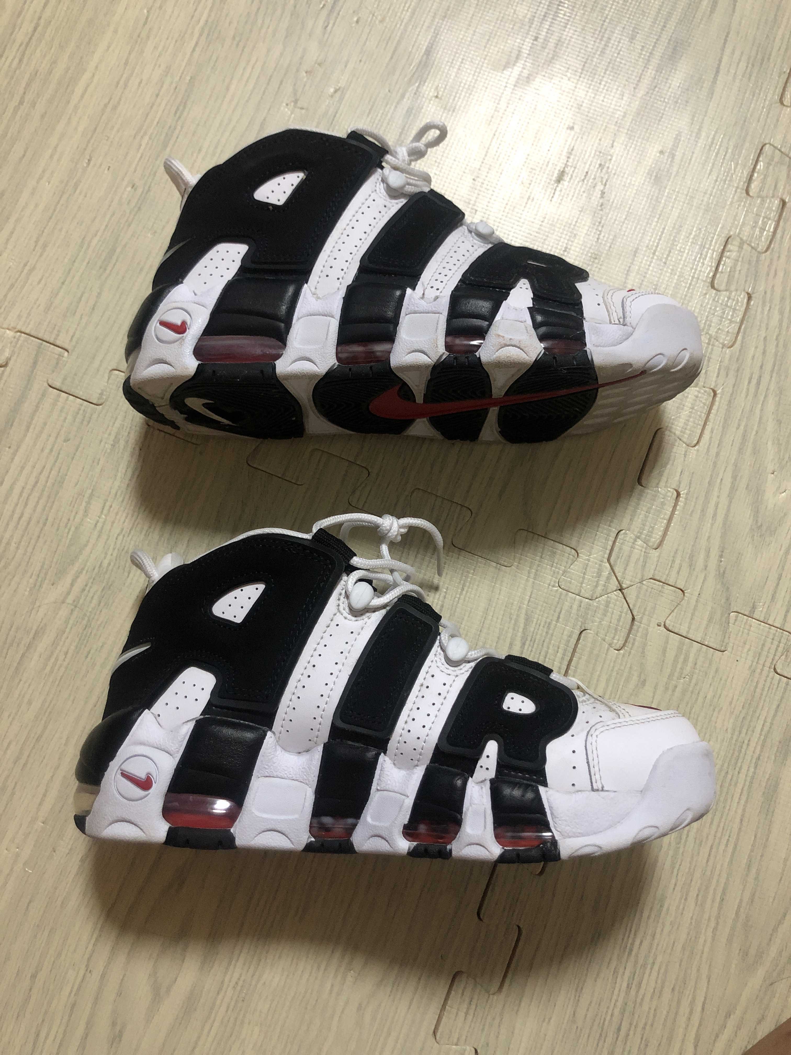 NIKE AIR MORE UPTEMPO "WHITE/BLACK/UNIVERSITY RED"(2020)