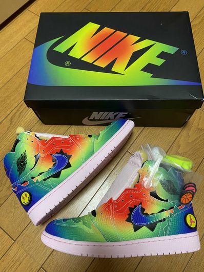 J Balvin × Nike Air Jordan 1 High OG "Rainbow"