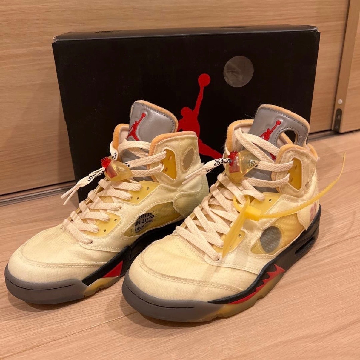 Off-White × Nike Air Jordan 5 "Sail"  