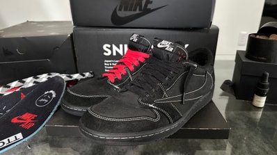 Travis Scott × Nike Air Jordan 1 Low OG SP "Black Phantom"