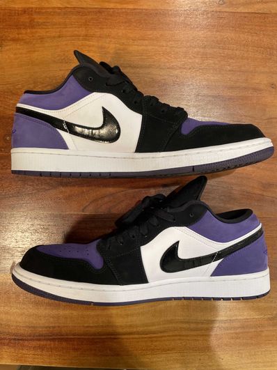 Nike Air Jordan 1 Retro Low "White/Black/Court Purple"