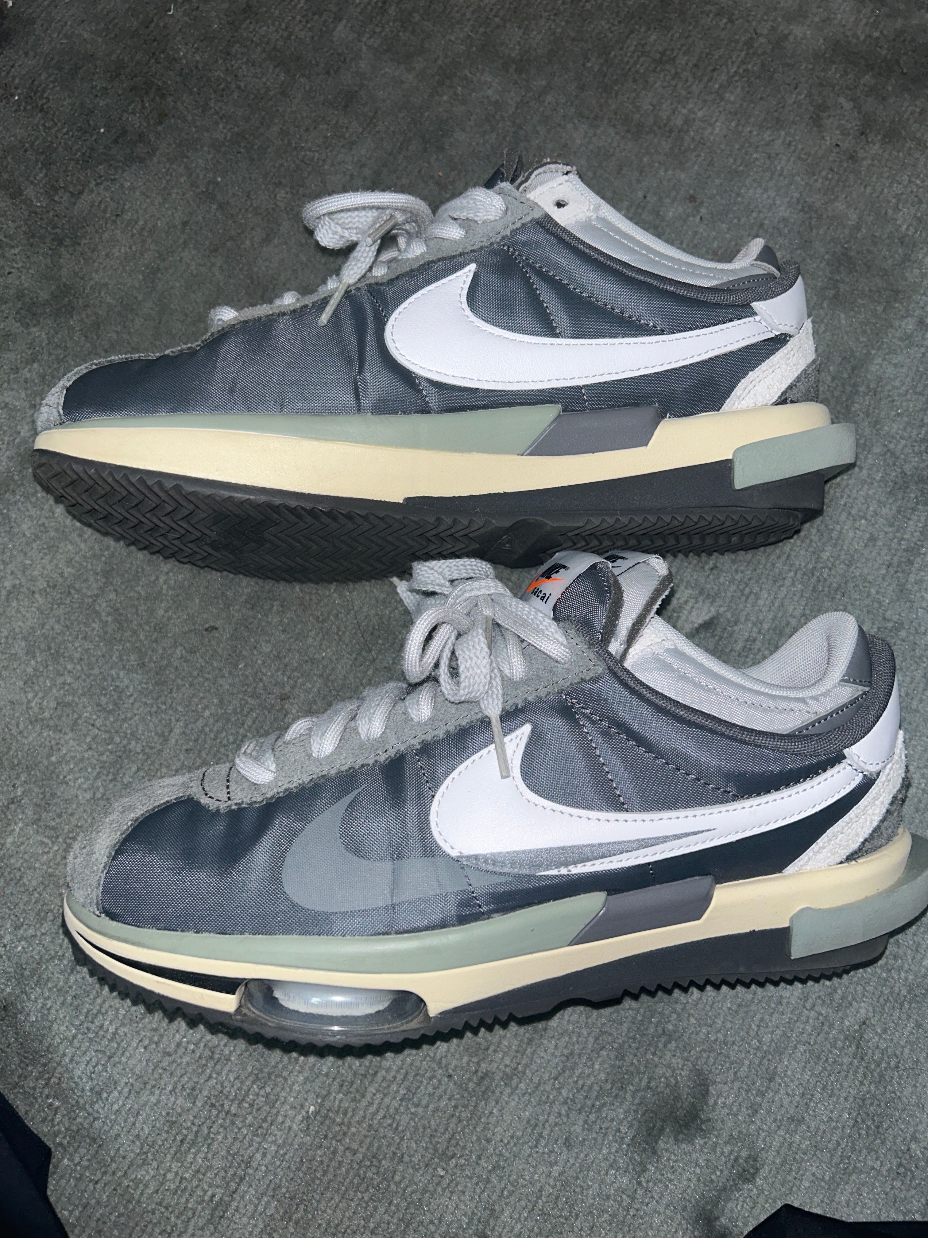 sacai × Nike Zoom Cortez "Iron Grey"