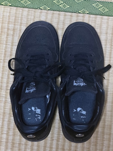 Stussy × Nike Air Force 1 Low "Triple Black"