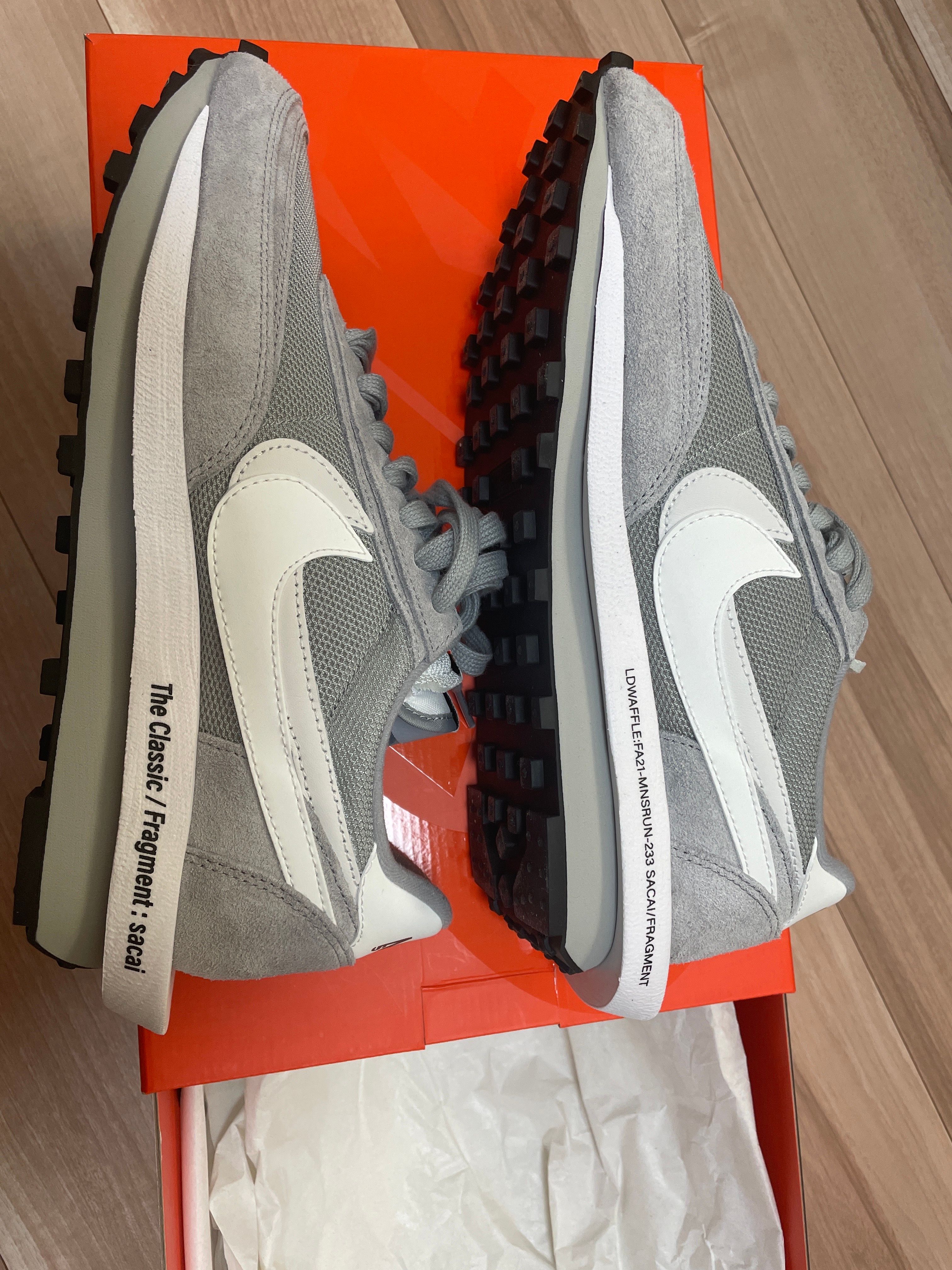 Fragment × sacai × Nike LD Waffle "Light Smoke Grey"