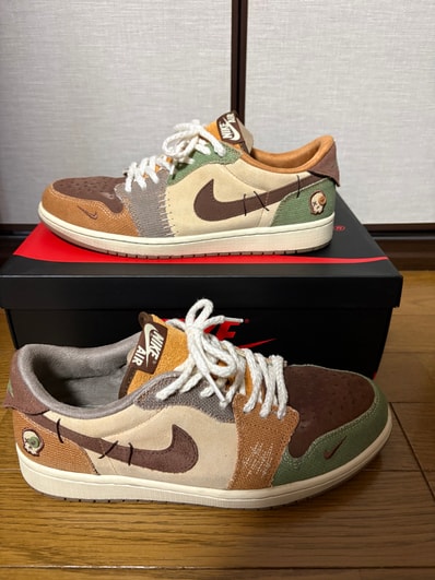 Zion Williamson × Nike Air Jordan 1 Low OG "Flax and Oil Green"