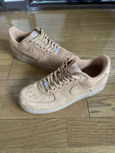 Supreme × Nike Air Force 1 Low "Flax/Wheat"