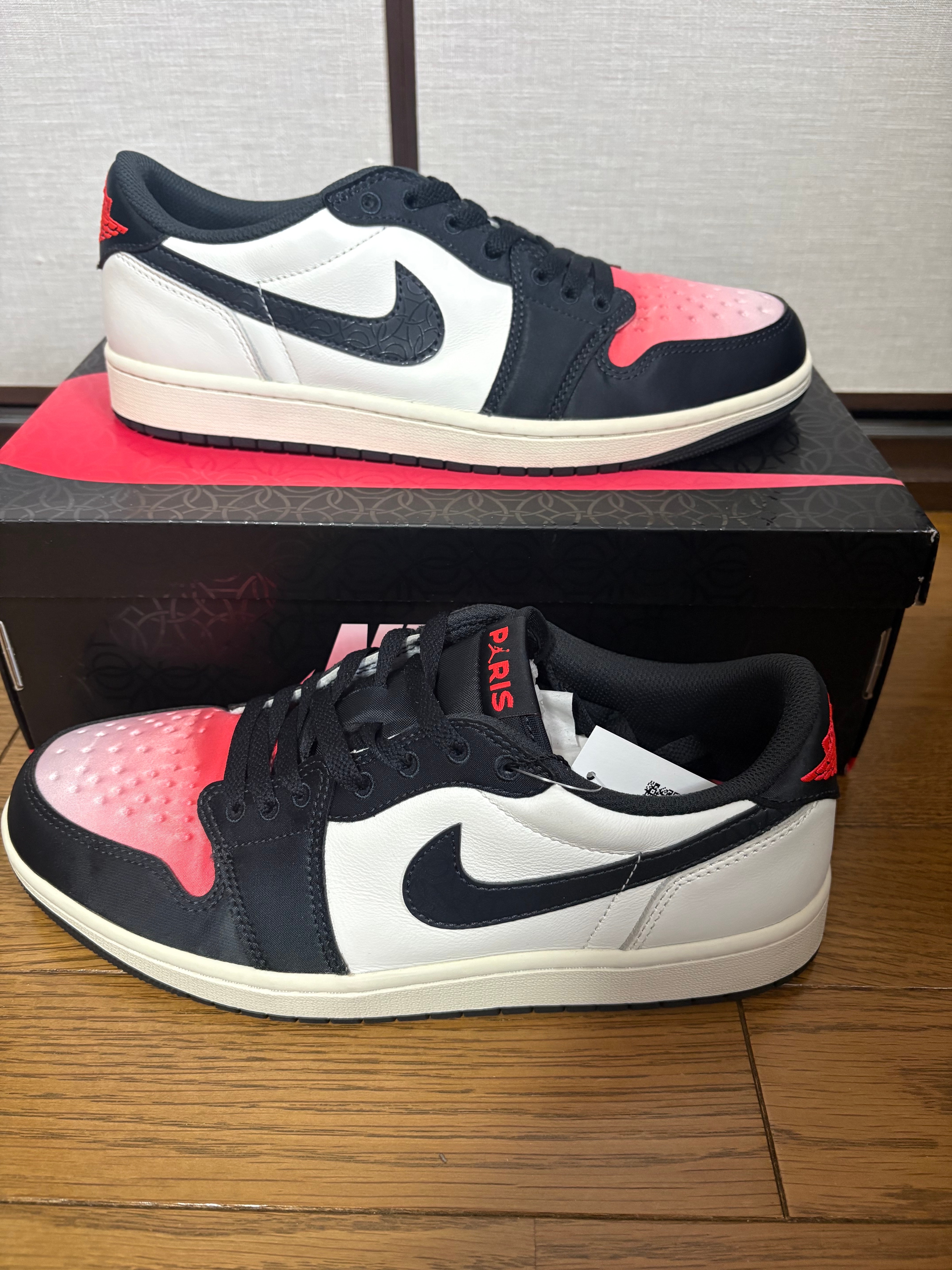 Paris Saint-Germain (PSG) × Nike Air Jordan 1 Low OG "Sail and Off Noir"