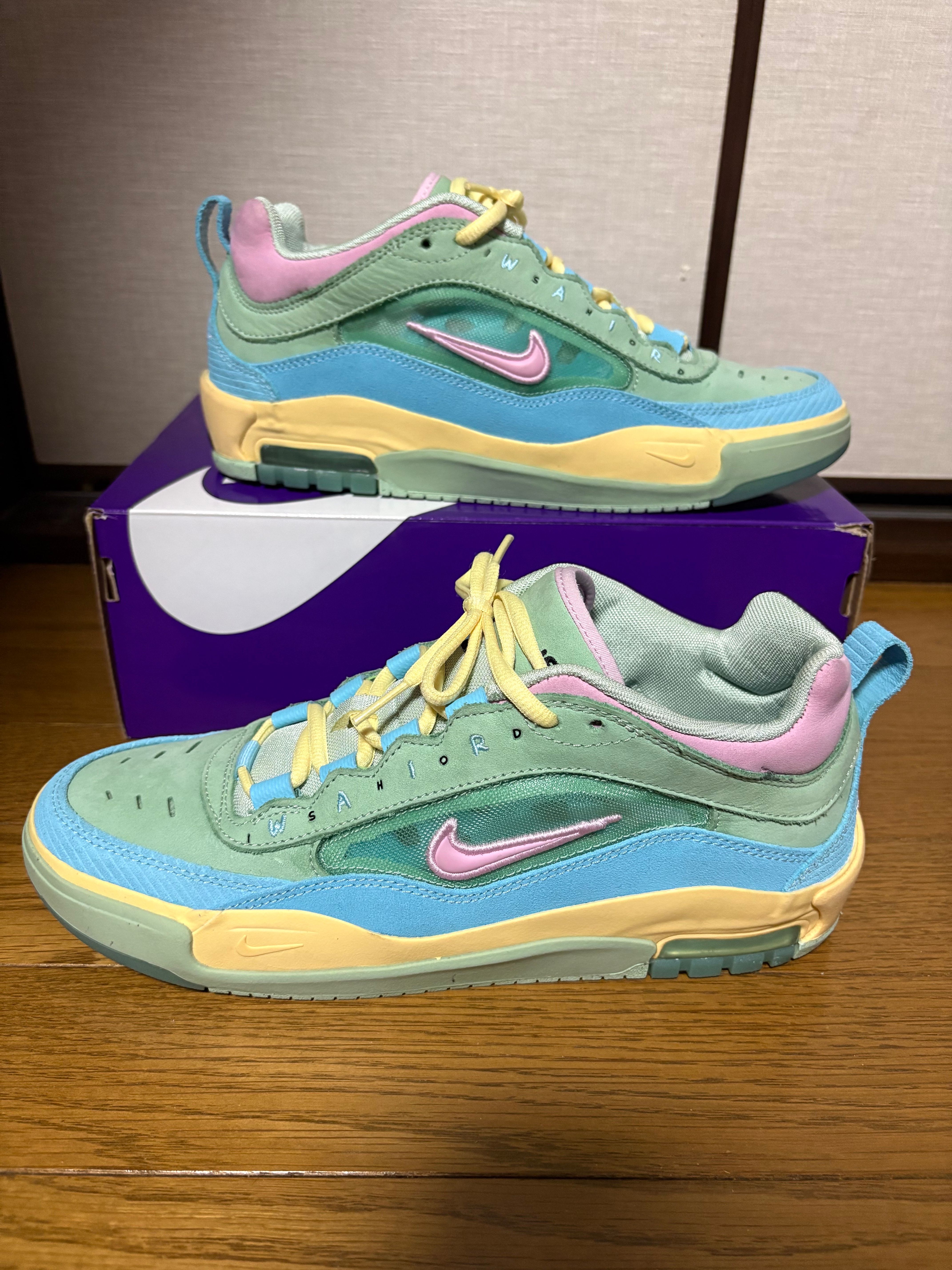 VERDY × Nike SB Air Max Ishod "Visty/Blue Gaze and Enamel Green"