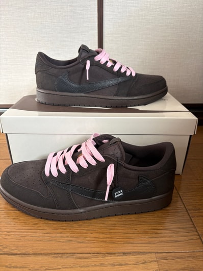 Travis Scott × Nike Air Jordan 1 Low OG SP "Velvet Brown and Dark Mocha"