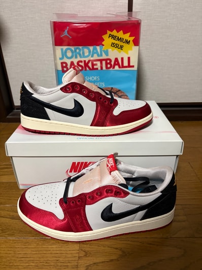 Trophy Room × Nike Air Jordan 1 Low OG "Sail and Varsity Red"
