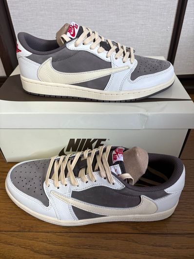 Travis Scott × Nike Air Jordan 1 Low OG SP "Reverse Mocha/Sail and Ridgerock"