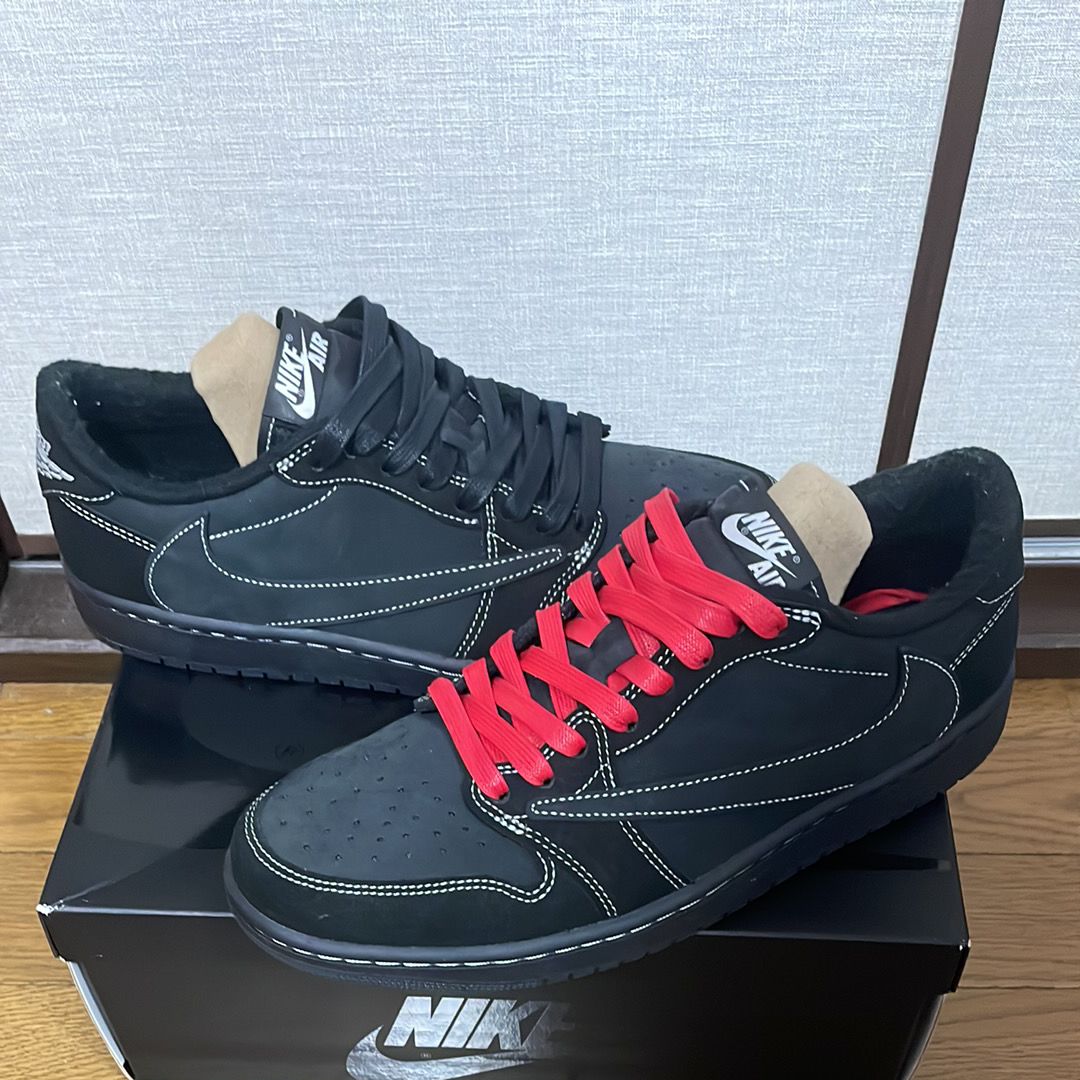 Travis Scott × Nike Air Jordan 1 Low OG SP "Black Phantom"
