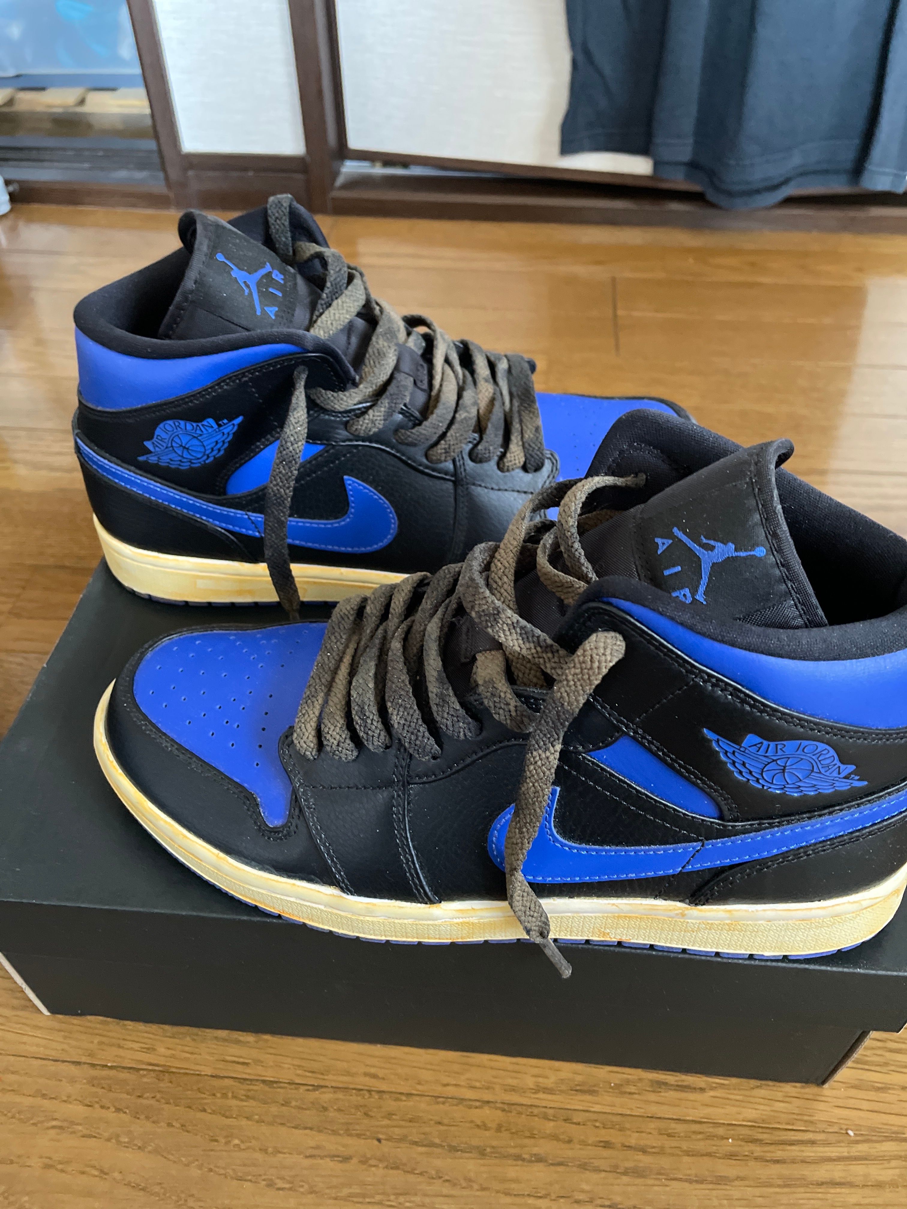 NIKE AIR JORDAN 1 MID "BLACK/BLUE"