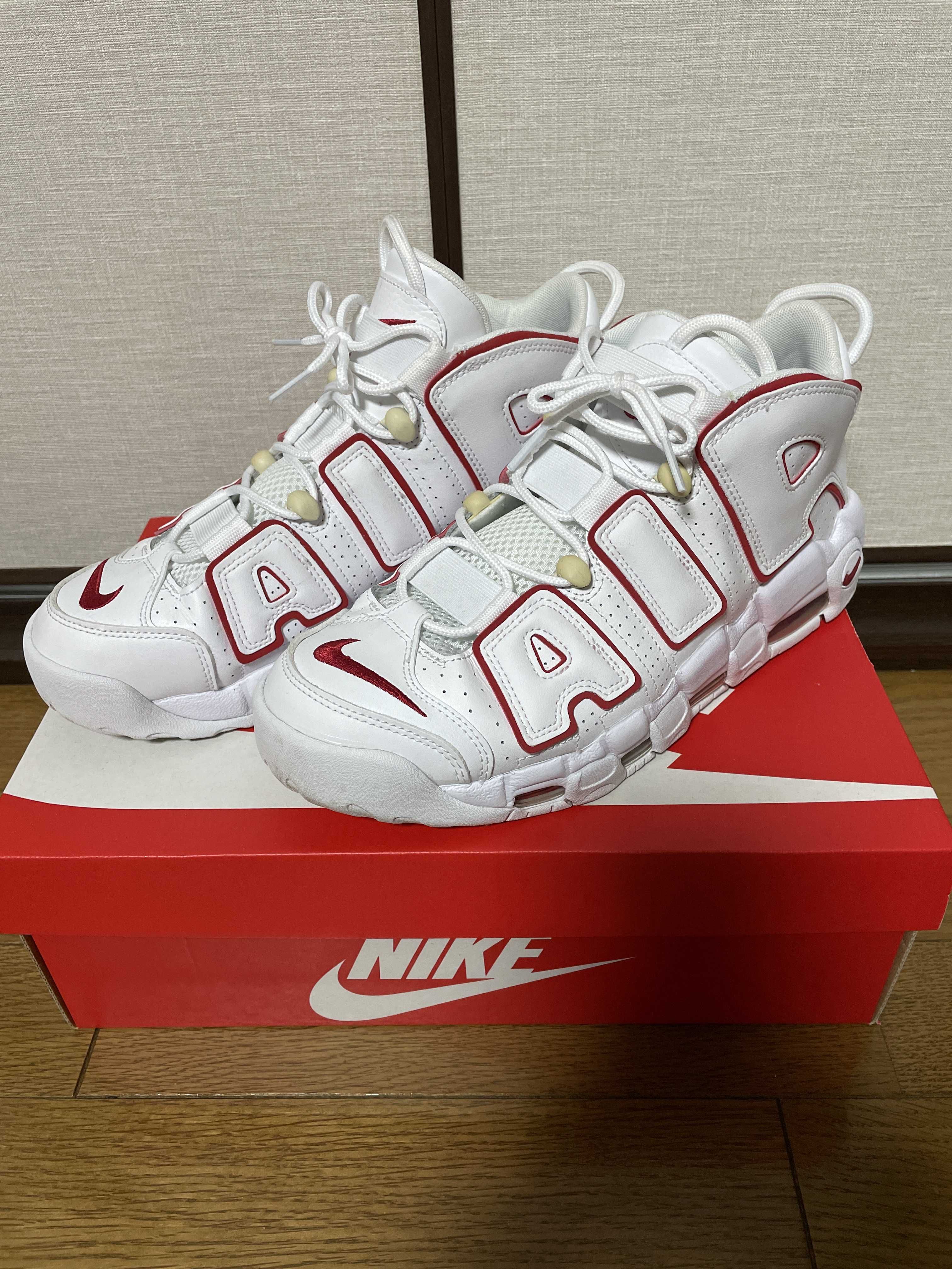 NIKE AIR MORE UPTEMPO "WHITE/VARSITY RED" (2021)