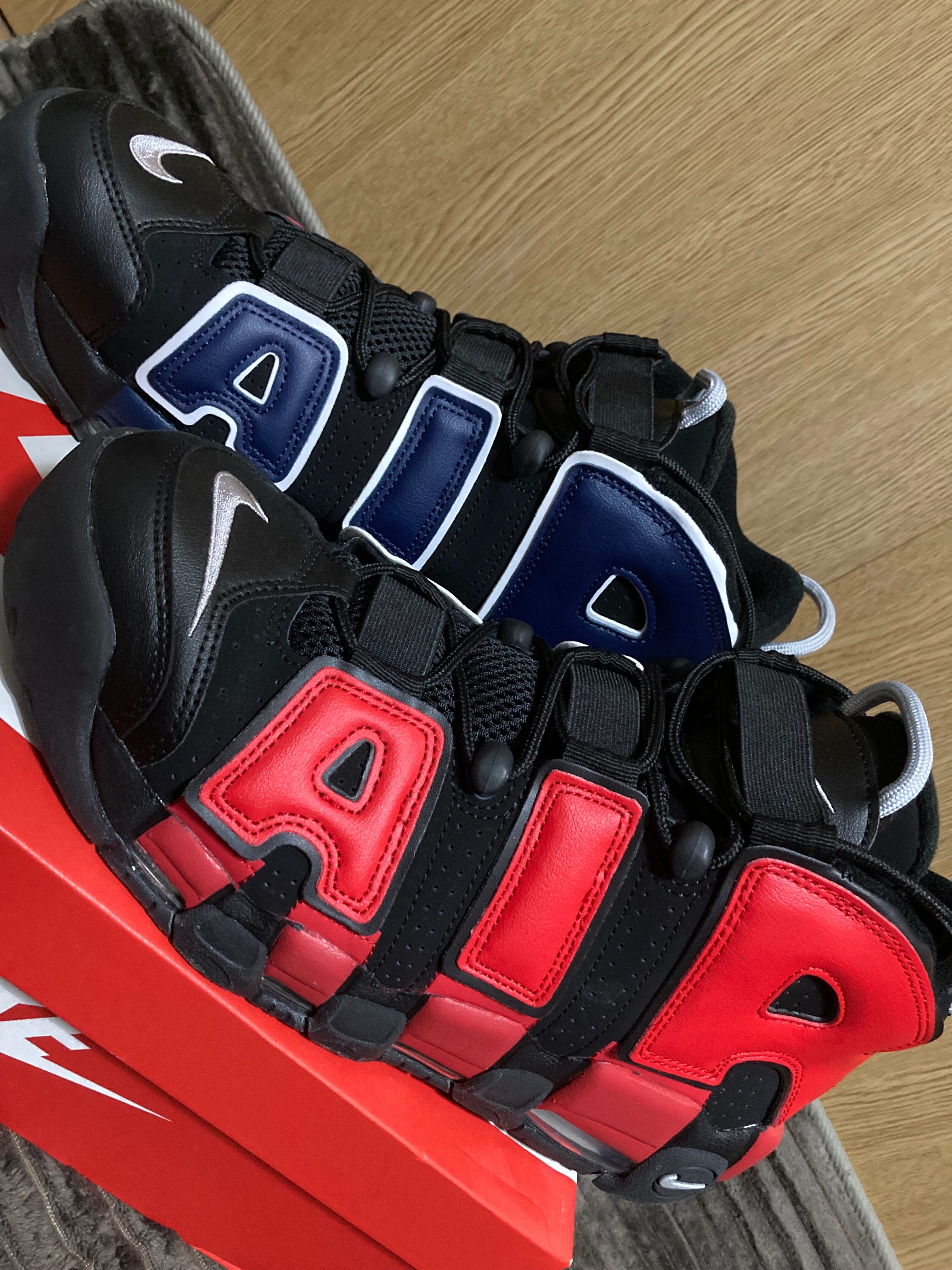 Nike Air More Uptempo '96 "Black and University Red"