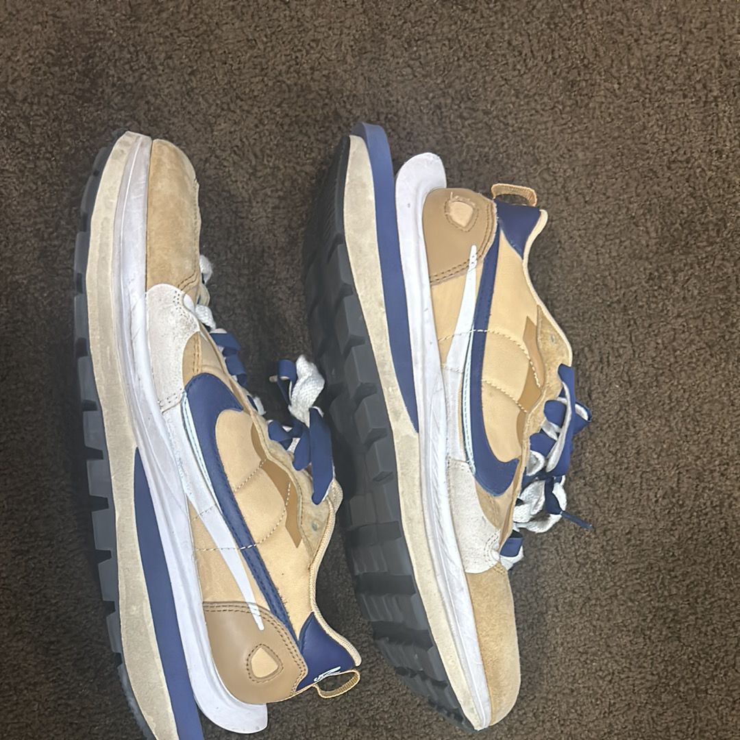 Sacai × Nike Vapor Waffle "Sesame And Blue Void"