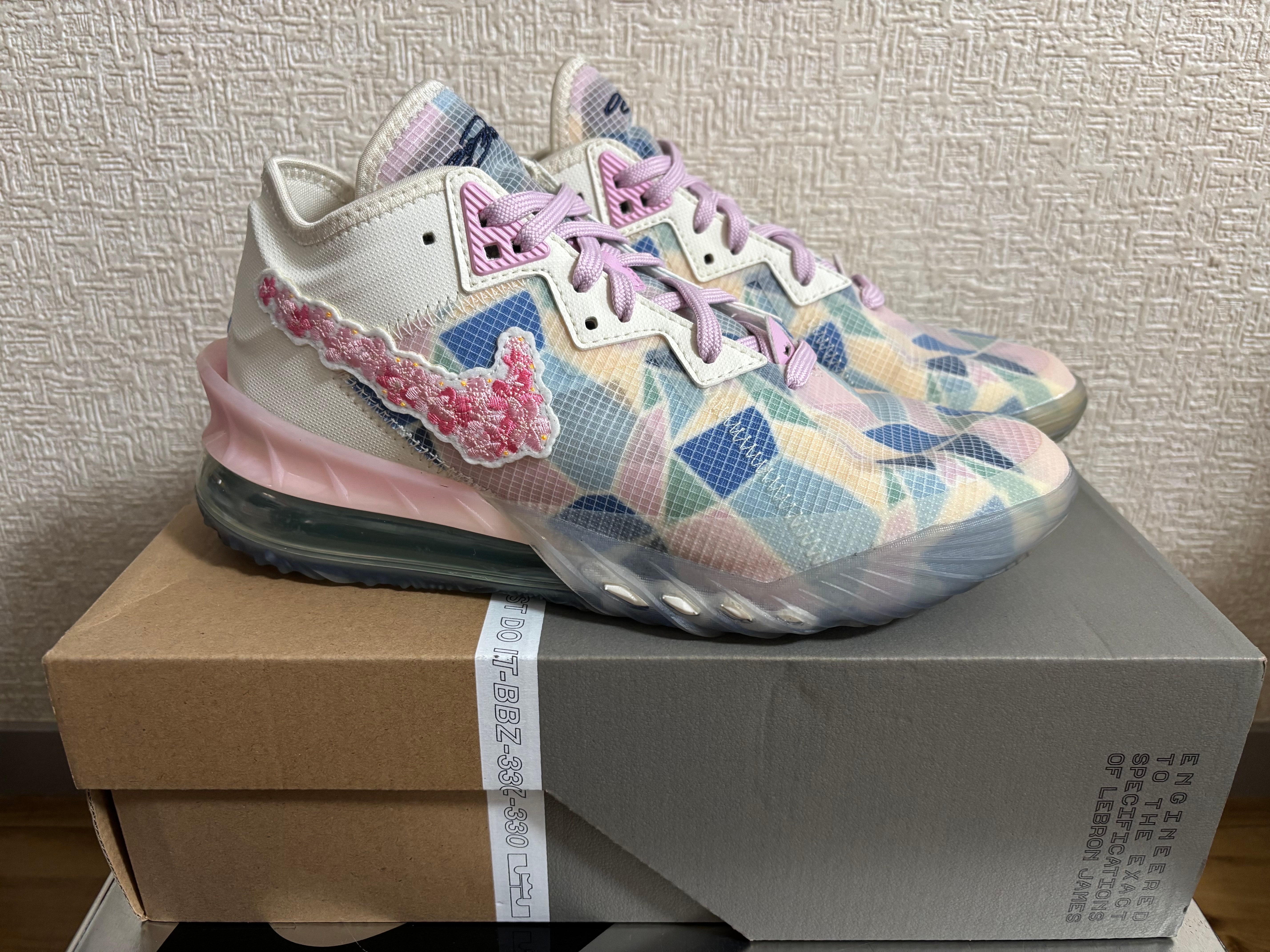atmos × Nike LeBron 18 Low "Cherry Blossom"