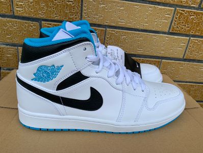Nike Air Jordan 1 Mid "White/Laser blue"