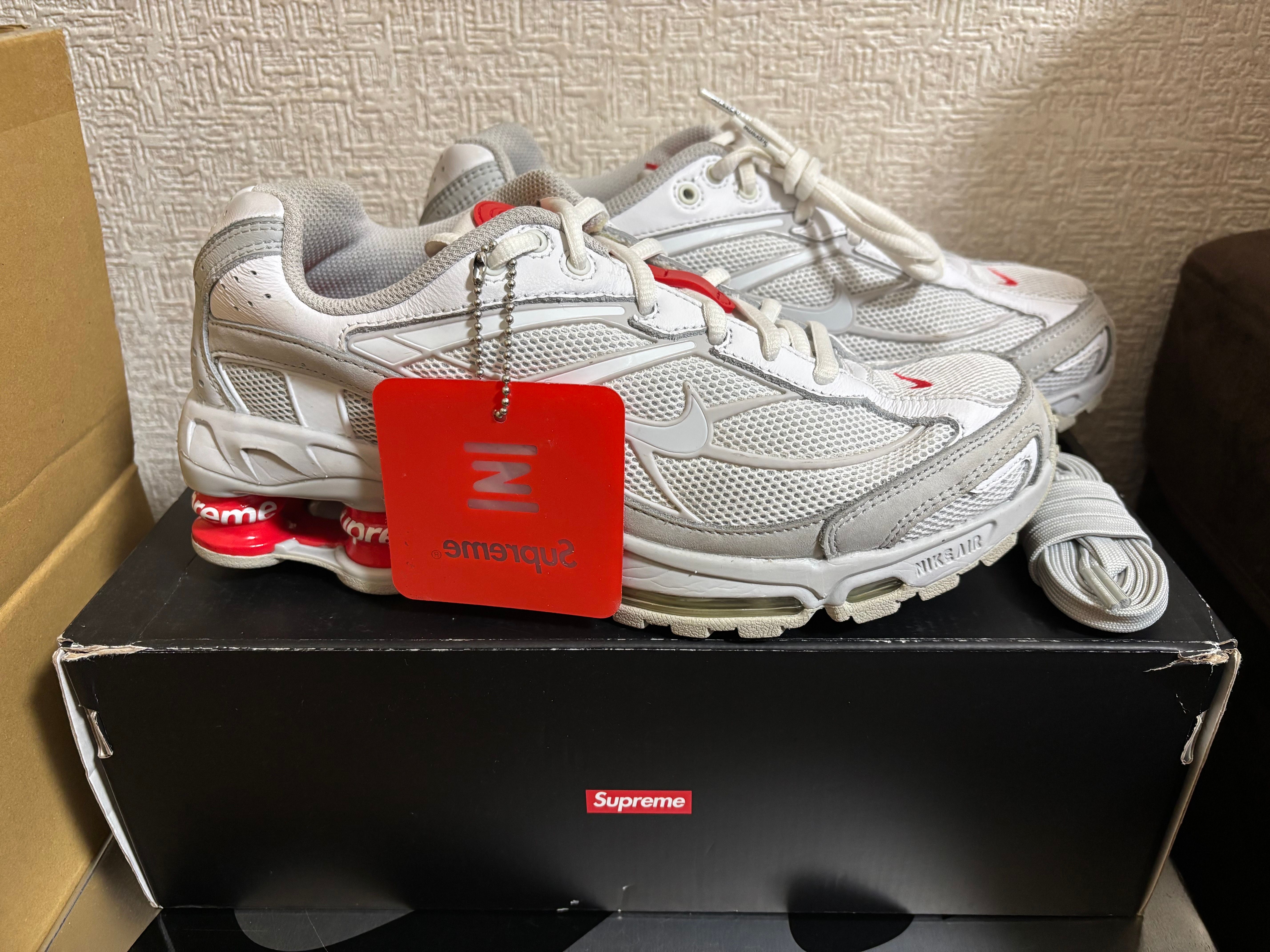 Supreme × Nike Shox Ride 2 "White/Grey Fog/Flat Platinum"