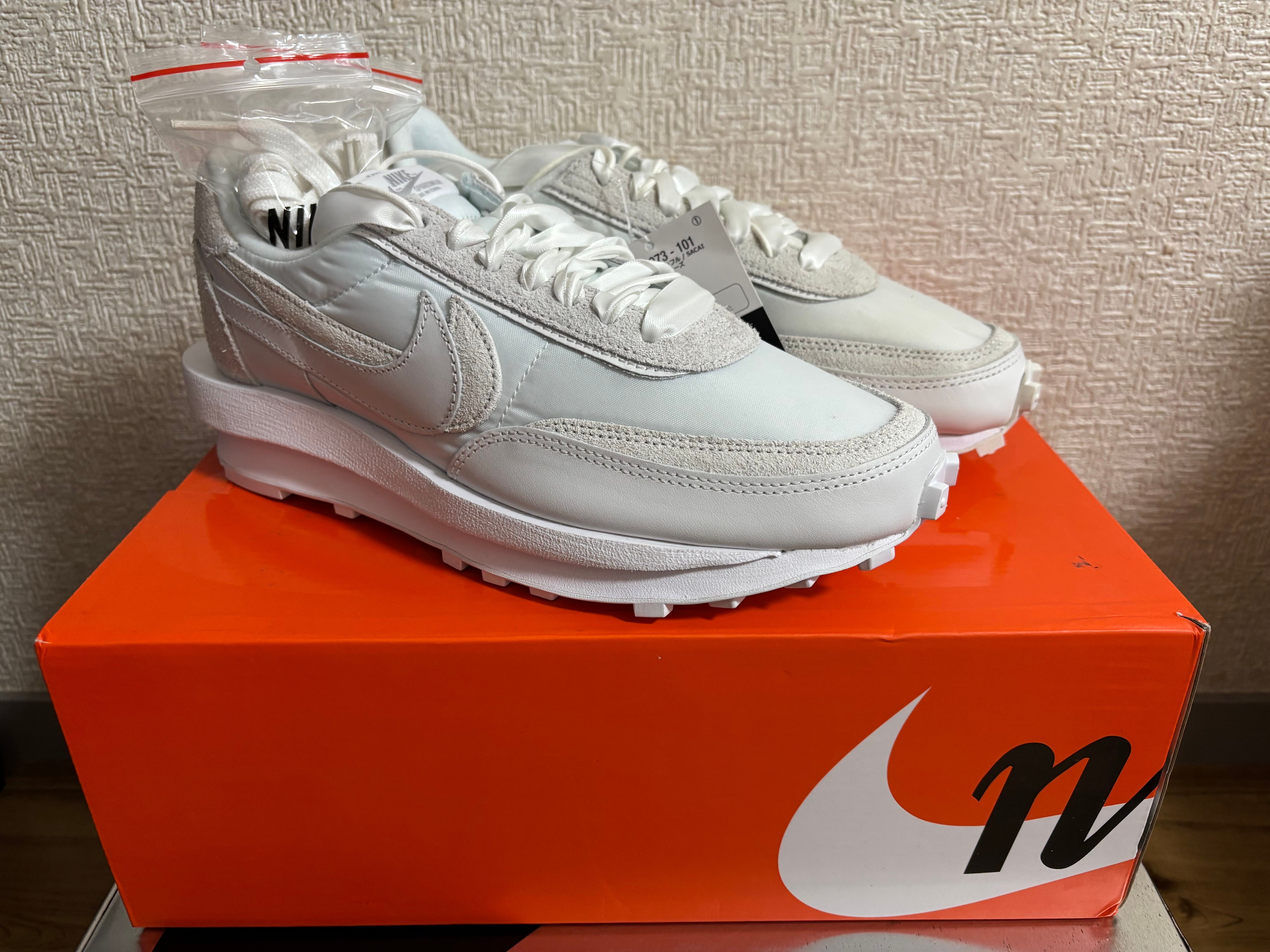 sacai × Nike LDV Waffle "Triple White"