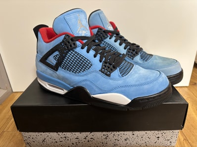 Travis Scott × Nike Air Jordan 4 Retro Cactus Jack "University Blue"