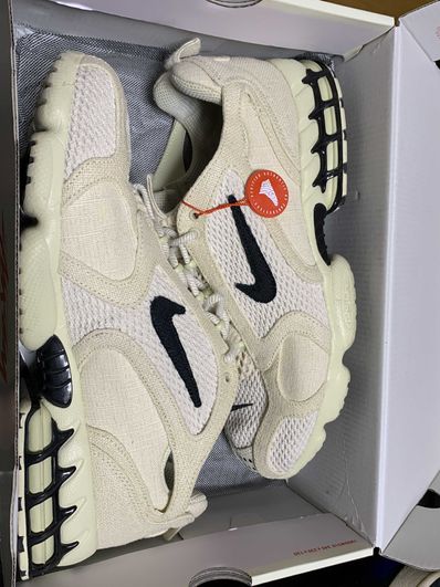 Stussy × Nike Air Zoom Spiridon CG 2 "Fossil/Black"